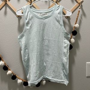 Athleta Light Mint Ribbed Tank Top